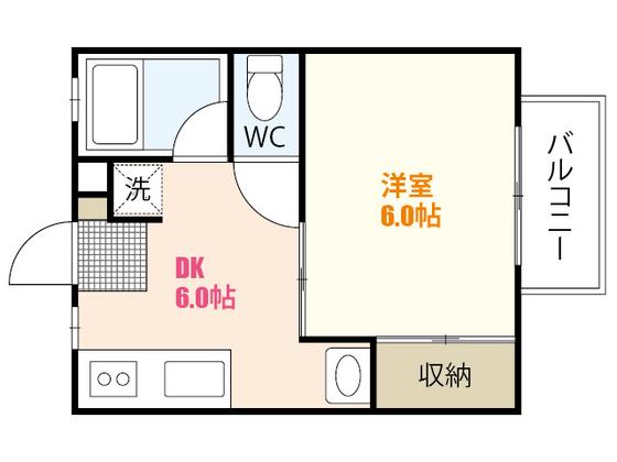 フローレンス2番館(1K/2階)の間取り写真