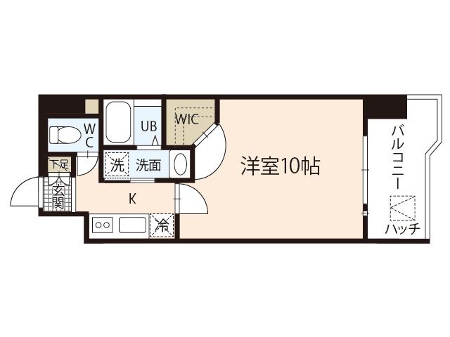 CIELO AZUL(1K/9階)の間取り写真