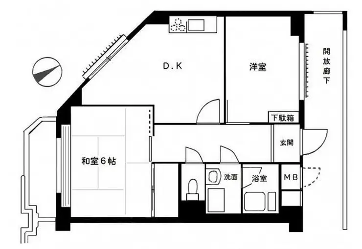 関東小滝橋第3マンション 10階階 間取り