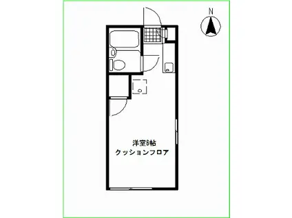 パックハウス(ワンルーム/1階)の間取り写真