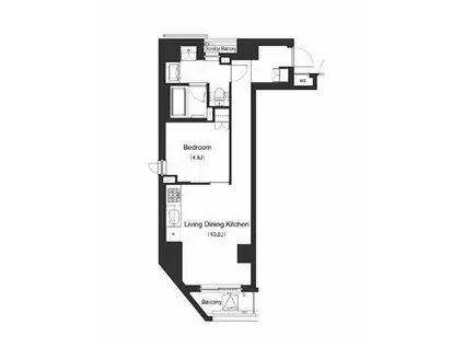 プライムアーバン笹塚(1LDK/5階)の間取り写真