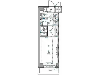 パティーナ蒲田南(1K/2階)の間取り写真