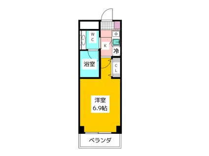 KDXレジデンス上石神井(1K/1階)の間取り写真