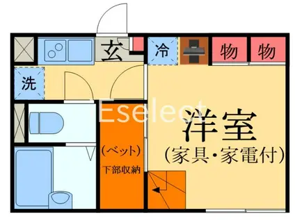 LPEXODUS2(1K/1階)の間取り写真