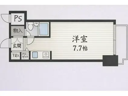 パレドール文京メトロプラザ I(1K/3階)の間取り写真