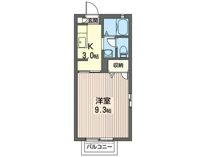 ソフィアコート(1K/1階)の間取り写真