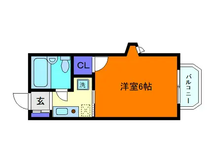 サンクラッソ阪急六甲駅前ウエスト(1K/1階)の間取り写真