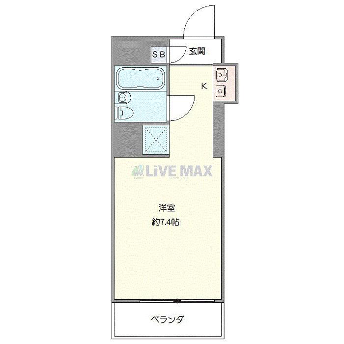 アーバンハイム寿(ワンルーム/2階)の間取り写真