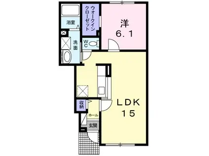 デスパシオI(1LDK/1階)の間取り写真
