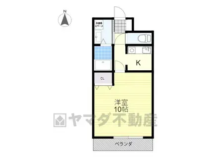 MRR宇都宮(1K/10階)の間取り写真