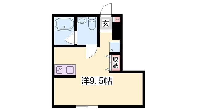 PLS TOMINAGA(ワンルーム/1階)の間取り写真