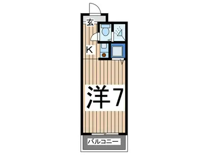 ウィルオリンピア金沢八景(1K/3階)の間取り写真