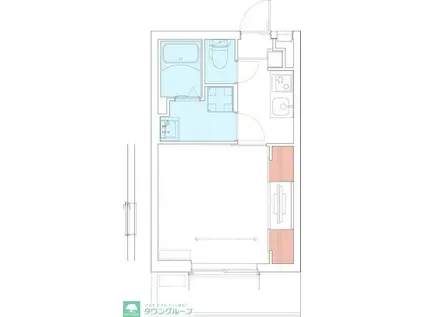 リブリ・MKB(1K/2階)の間取り写真