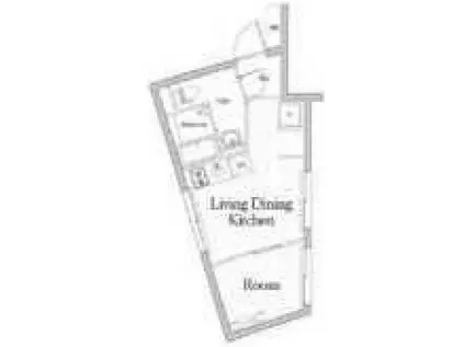 クレアティフ南品川(1LDK/3階)の間取り写真