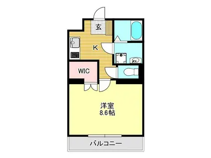 ラ フレーズ(1K/2階)の間取り写真