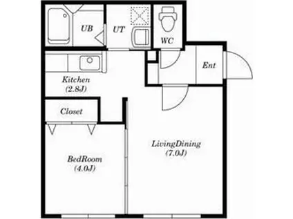 PRINCEHOMESS517(1LDK/1階)の間取り写真