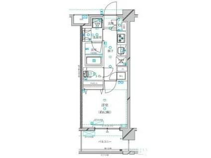 コージーコート蕨(1K/5階)の間取り写真