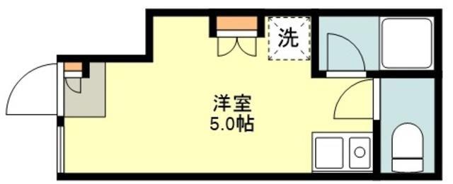 ルミエスタ小金井(ワンルーム/1階)の間取り写真