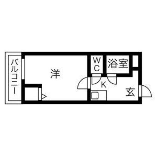 プレアール堺宿院(1K/5階)の間取り写真