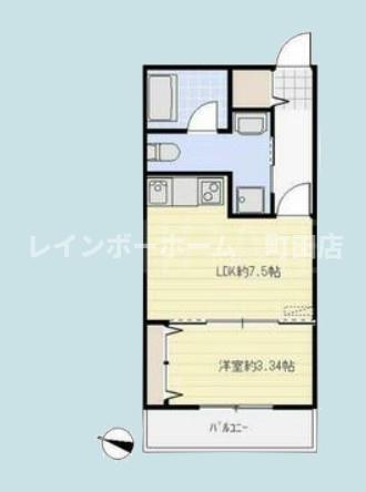 AVENIR TAMAGAWAGAKUEN(1LDK/2階)の間取り写真