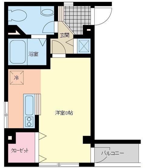 セルシオ上石神井(ワンルーム/4階)の間取り写真