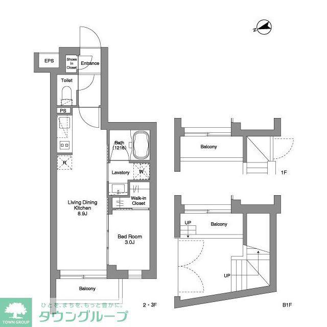 ORME COURT YOTSUYA(1LDK/B1階)の間取り写真
