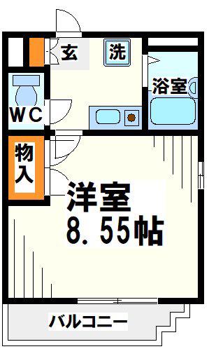 エステートハイム -当店専任物件-(1K/3階)の間取り写真