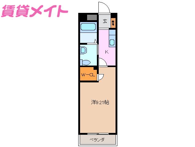 GRANDUKE SUZUKA(1K/10階)の間取り写真