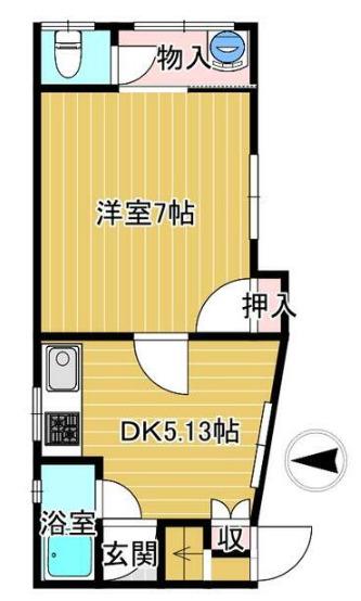 北平野南の町アパート
