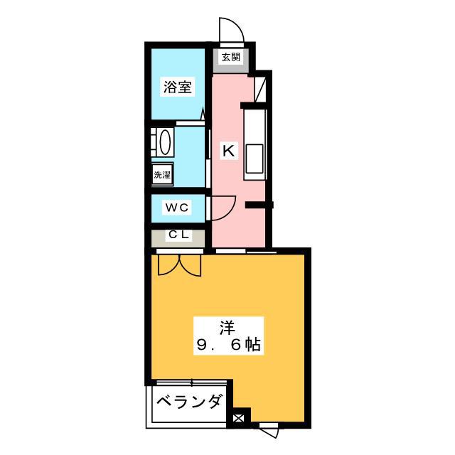 アイズ ハウス(1K/1階)の間取り写真