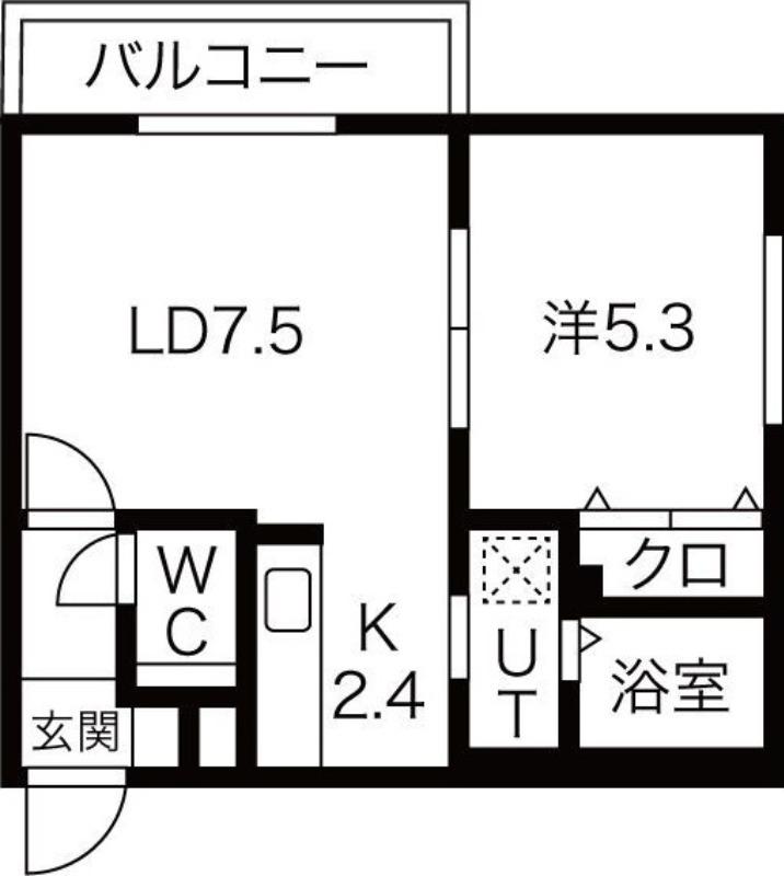 ステラ・ソフィア(1LDK/4階)の間取り写真