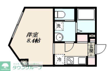RA GRANDE板橋本町(1K/1階)の間取り写真