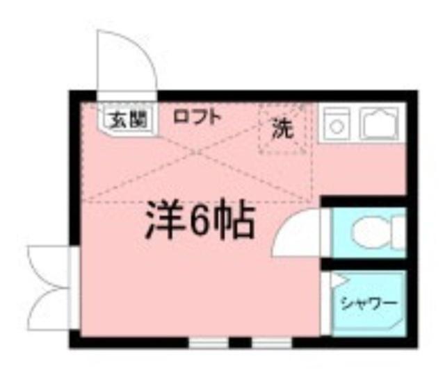 グレースマリー(ワンルーム/2階)の間取り写真