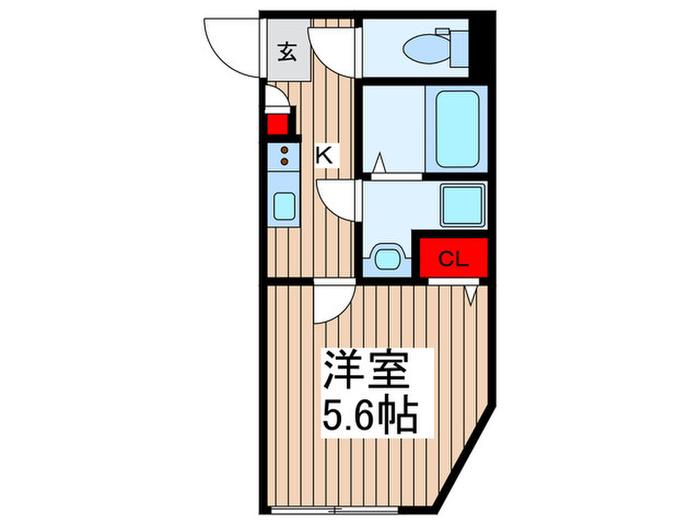 MQUARTO志木(1K/3階)の間取り写真