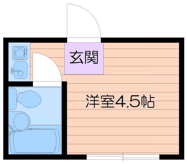 メゾン千里山(1K/2階)の間取り写真