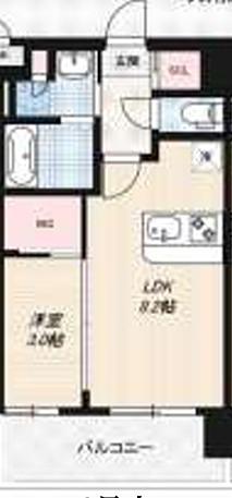 LUXE新大阪VI(1LDK/4階)の間取り写真