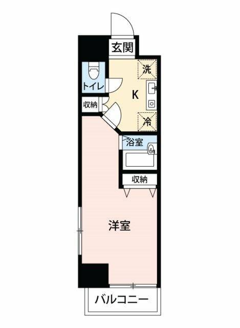 マイナビSTAY船橋本町/エスペランサK2(1K/10階)の間取り写真