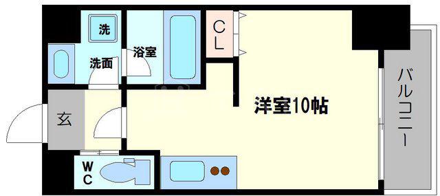 フジボストン(ワンルーム/3階)の間取り写真