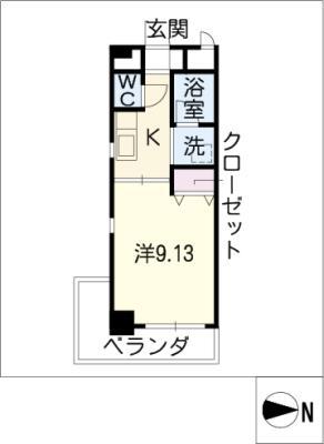 Y・Sビル(1K/5階)の間取り写真