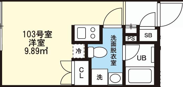 UMK RESIDENCE OJI(ワンルーム/1階)の間取り写真