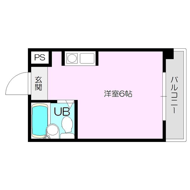 カムネス経大前(ワンルーム/4階)の間取り写真