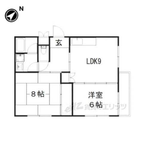 田中マンション2(2LDK/2階)の間取り写真