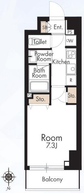 HYS FLAT 糀谷(1K/7階)の間取り写真