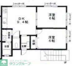 LMハイツ(2DK/2階)の間取り写真