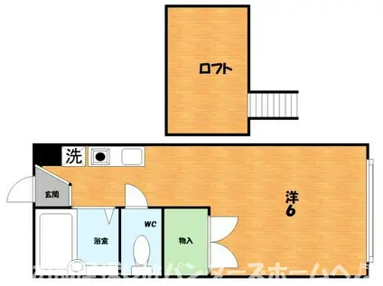 ジュンIJUNI(ワンルーム/2階)の間取り写真