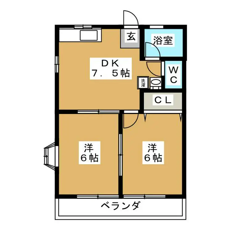 ヒルズ21 2階階 間取り