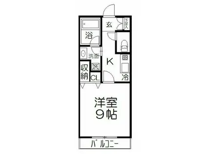 GRANDE MAISON HOSOYAMA(1K/2階)の間取り写真