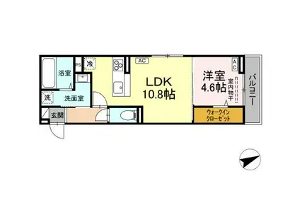 D-RESIDENCE川口A(1LDK/3階)の間取り写真