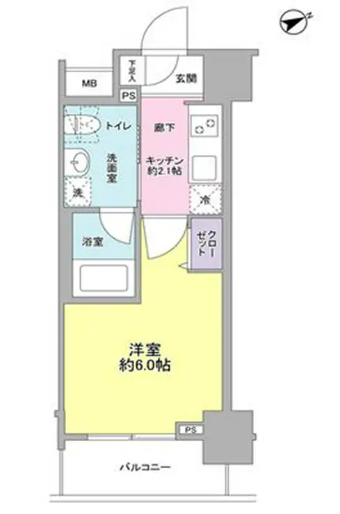 サンピエス大森 13階階 間取り