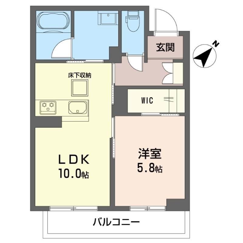 フォレナメゾン(1LDK/1階)の間取り写真